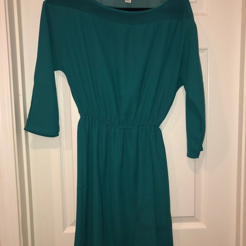Teal, Forever 21 mini dress